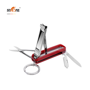 STONE/司顿德国多功能军刀指甲钳钥匙扣单个装便携折叠刀指甲剪